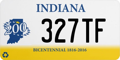 IN license plate 327TF