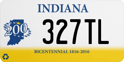 IN license plate 327TL