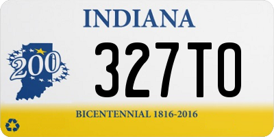 IN license plate 327TO