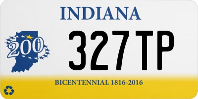 IN license plate 327TP