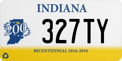 IN license plate 327TY