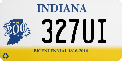 IN license plate 327UI