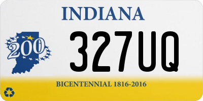 IN license plate 327UQ