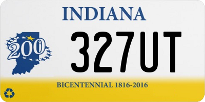 IN license plate 327UT