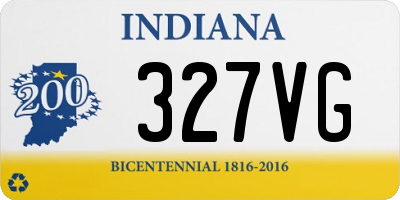 IN license plate 327VG
