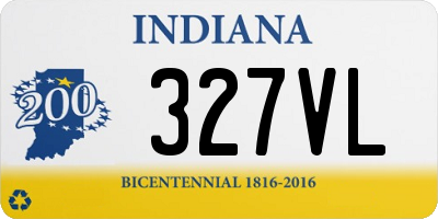 IN license plate 327VL