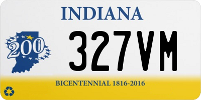 IN license plate 327VM