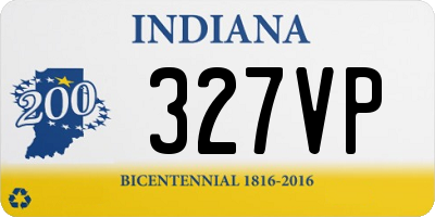 IN license plate 327VP