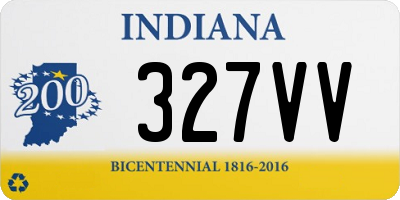 IN license plate 327VV