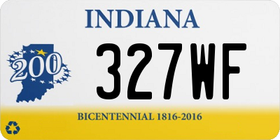 IN license plate 327WF