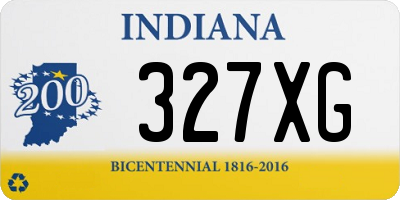 IN license plate 327XG