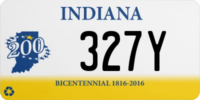 IN license plate 327Y