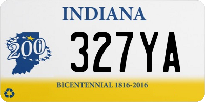 IN license plate 327YA