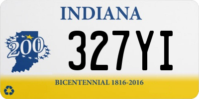 IN license plate 327YI