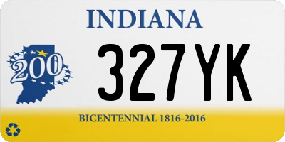 IN license plate 327YK