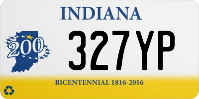 IN license plate 327YP