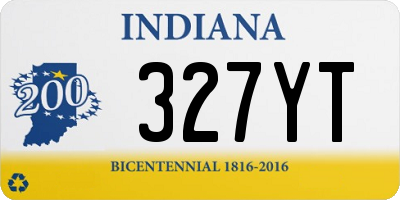 IN license plate 327YT