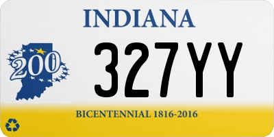 IN license plate 327YY