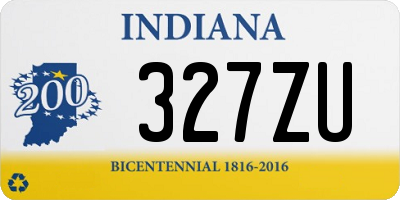 IN license plate 327ZU