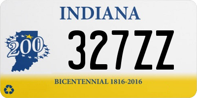 IN license plate 327ZZ