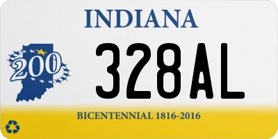 IN license plate 328AL