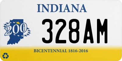 IN license plate 328AM