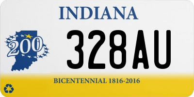 IN license plate 328AU