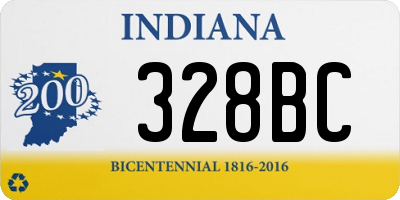 IN license plate 328BC