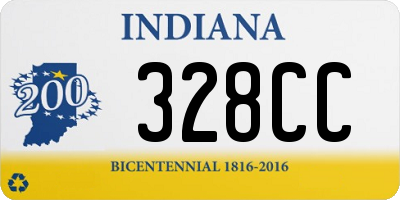 IN license plate 328CC