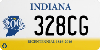 IN license plate 328CG