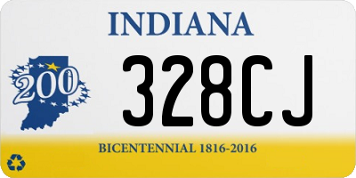 IN license plate 328CJ