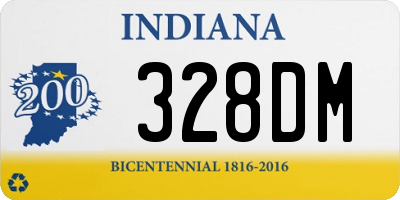 IN license plate 328DM