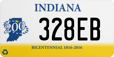 IN license plate 328EB