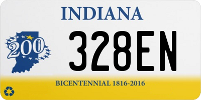 IN license plate 328EN