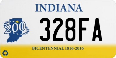 IN license plate 328FA