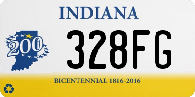 IN license plate 328FG