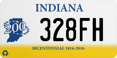 IN license plate 328FH