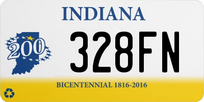 IN license plate 328FN