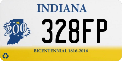 IN license plate 328FP