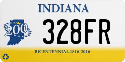 IN license plate 328FR