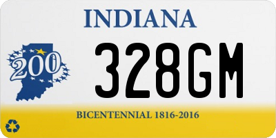 IN license plate 328GM