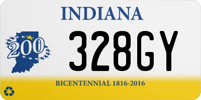 IN license plate 328GY