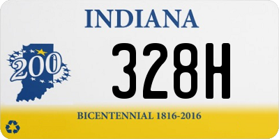 IN license plate 328H