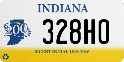 IN license plate 328HO
