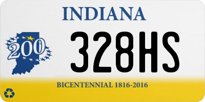 IN license plate 328HS