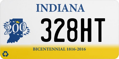 IN license plate 328HT