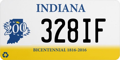 IN license plate 328IF