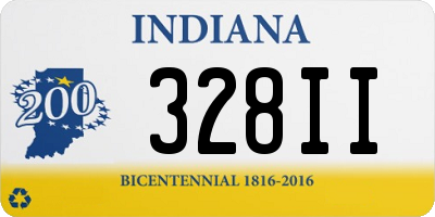 IN license plate 328II