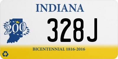 IN license plate 328J