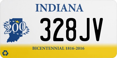 IN license plate 328JV